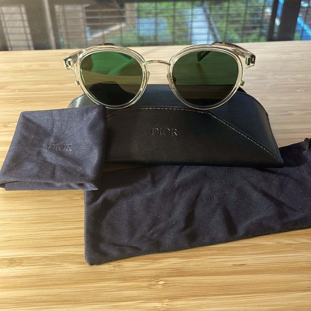 DIOR TURTLE PRINTED BLACKTIE2.0S Unisex Sunglasses